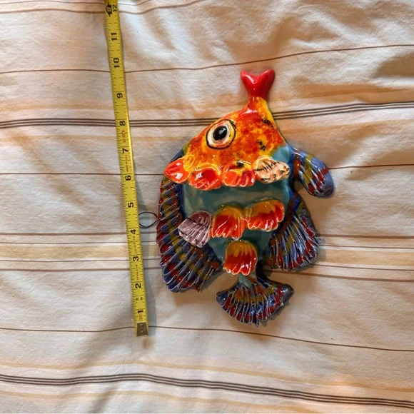 Set of 3 Vintage Italian Ceramic Fish - MCM Wall Art